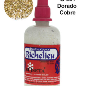 Richelieu-Escarchado-Dorado-Cobre-G091-de-65cc