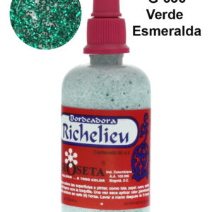 Richelieu-Escarchado-Verde-esmeralda-G636-de-65cc